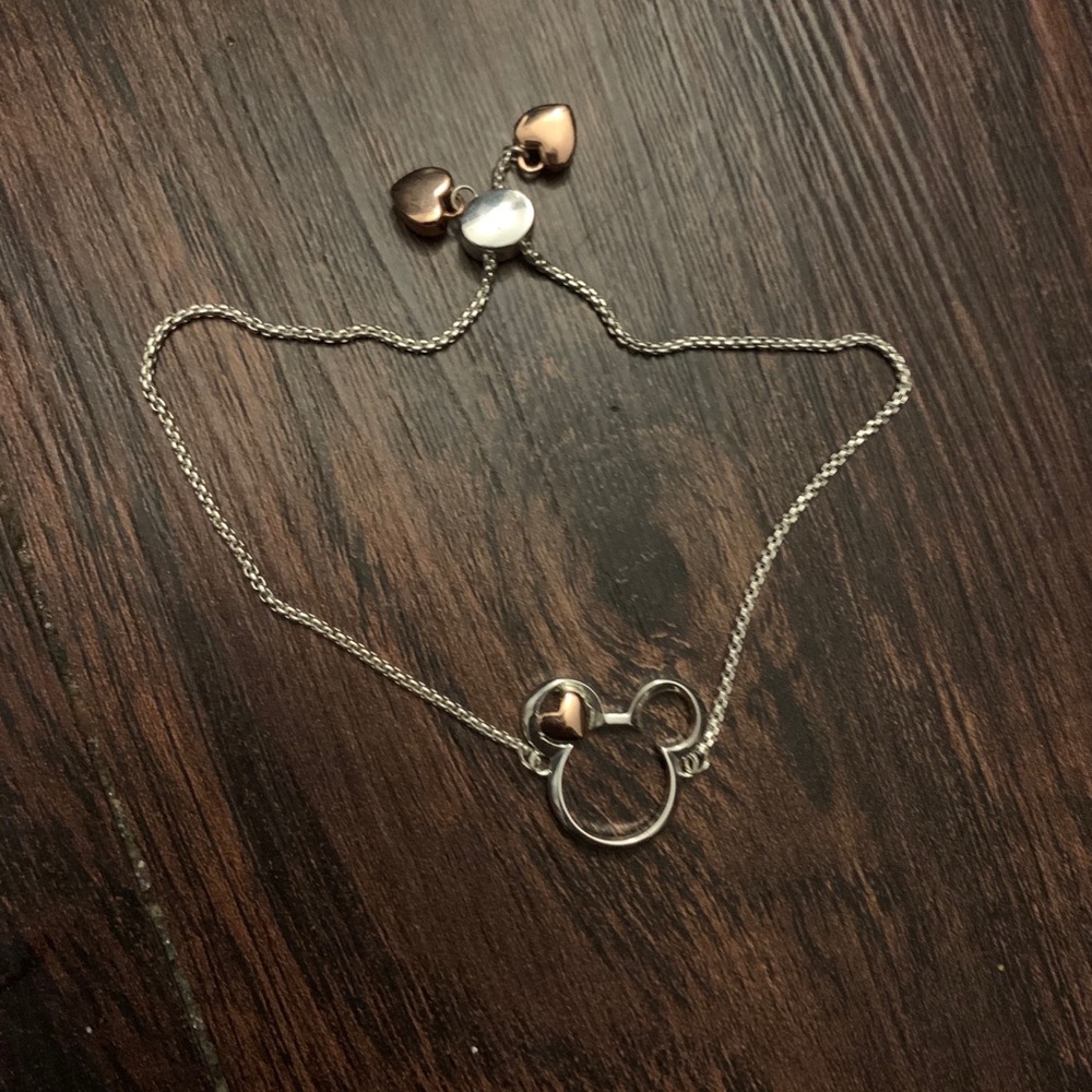 Rose Gold and Silver Minnie Bolo Bracelet